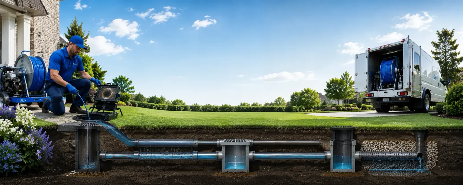 Outdoor drain cleaning information for Auxier, KY